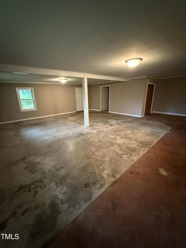 340 Jones Rd, Newton Grove, NC 28366 - basement with baseboards
