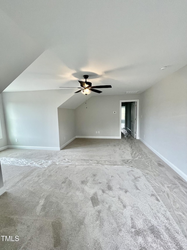 6786 Fire Tower Rd, Bailey, NC 27807 - additional living space featuring carpet flooring, ceiling fan, and baseboards