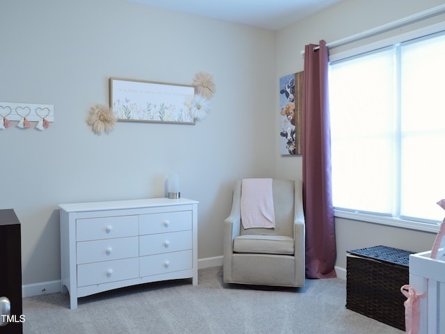 1419 New Daniels Chapel Rd, Fremont, NC 27830 - living area with carpet and baseboards