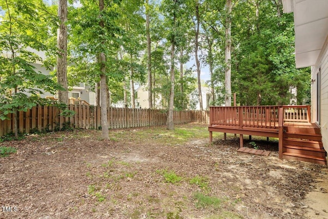 205 Mint Hill Dr, Cary, NC 27519 - fenced backyard featuring a deck
