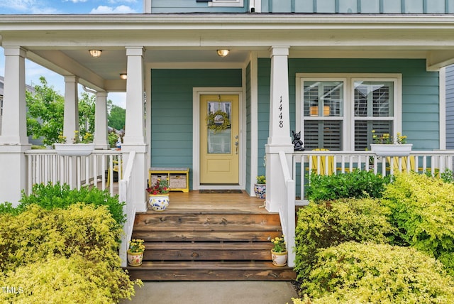1448 Big Falls Dr, Wendell, NC 27591 - view of exterior entry featuring covered porch