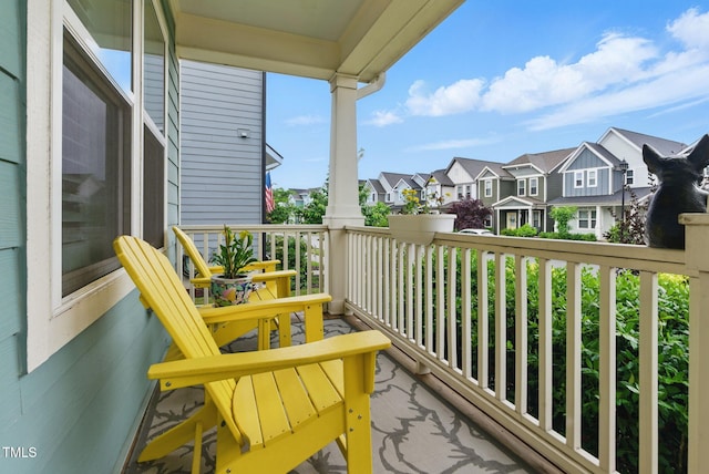 1448 Big Falls Dr, Wendell, NC 27591 - balcony with a residential view