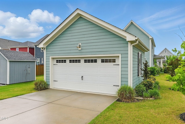 1448 Big Falls Dr, Wendell, NC 27591 - garage with a storage unit