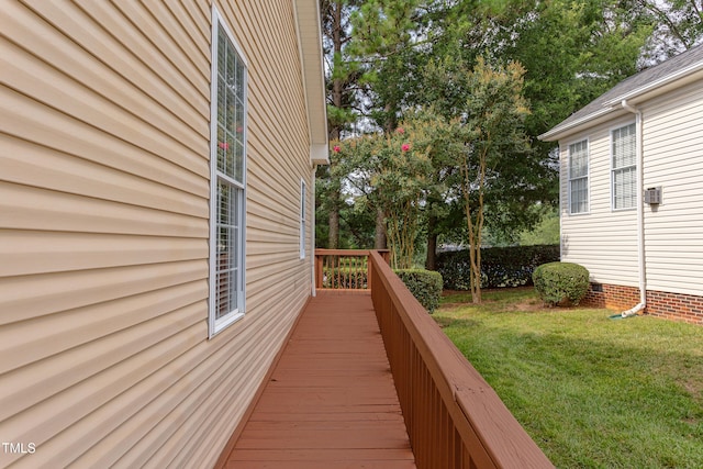 2026 Heritage Pines Dr, Cary, NC 27519 - deck with a lawn