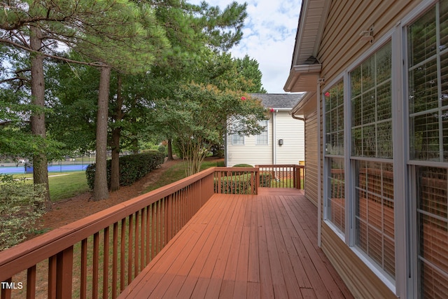 2026 Heritage Pines Dr, Cary, NC 27519 - view of wooden deck