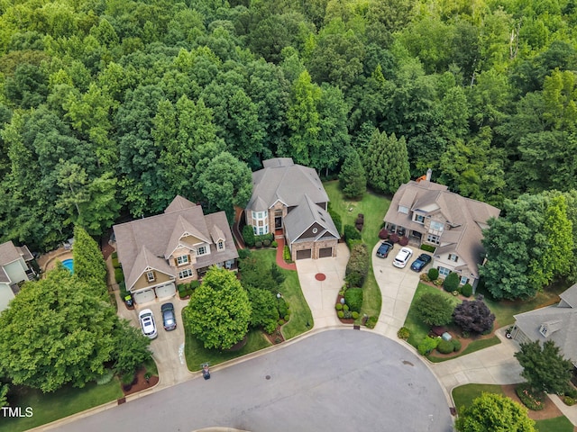 104 Bellagio Dr, Apex, NC 27539 - aerial view of residential area with a forest