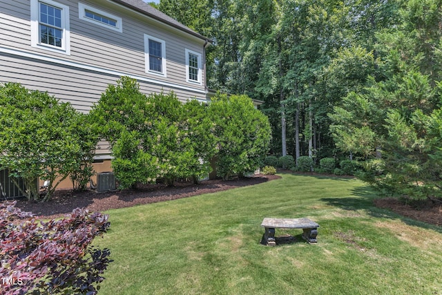 104 Bellagio Dr, Apex, NC 27539 - view of green lawn with central AC