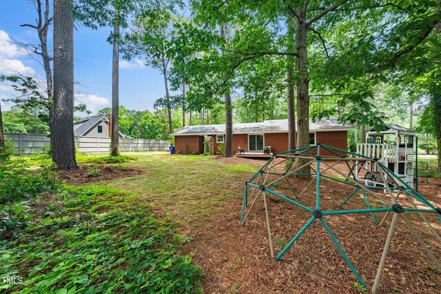 2968 Tram Rd, Fuquay Varina, NC 27526 - view of yard featuring a playground