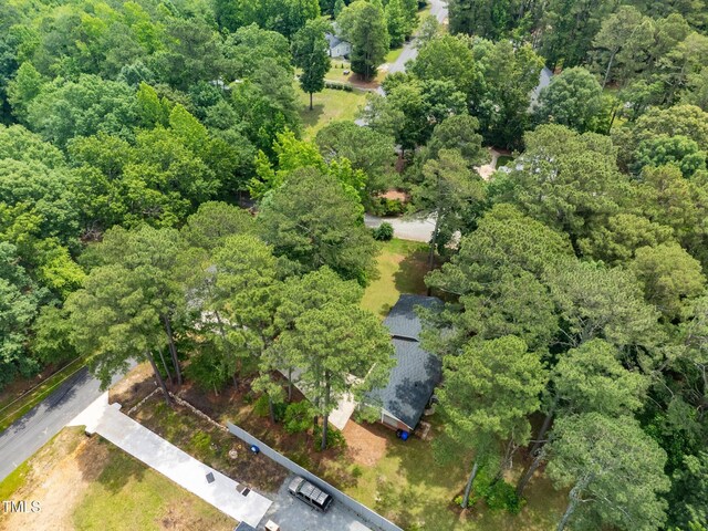 2968 Tram Rd, Fuquay Varina, NC 27526 - aerial overview of property's location with a forest