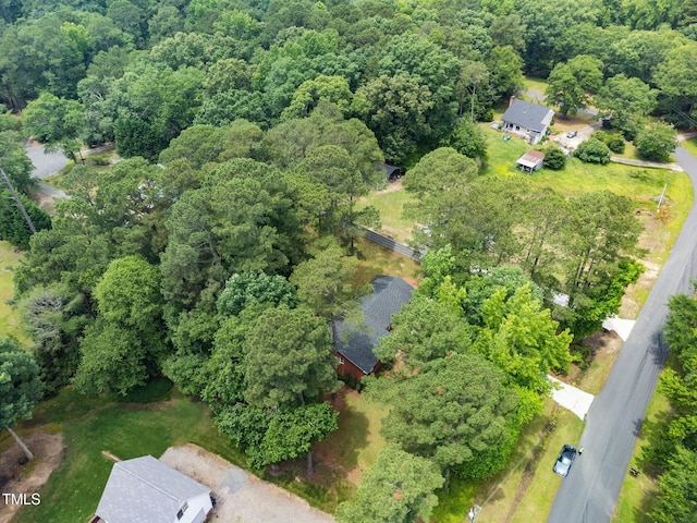 2968 Tram Rd, Fuquay Varina, NC 27526 - aerial view of property and surrounding area featuring a forest