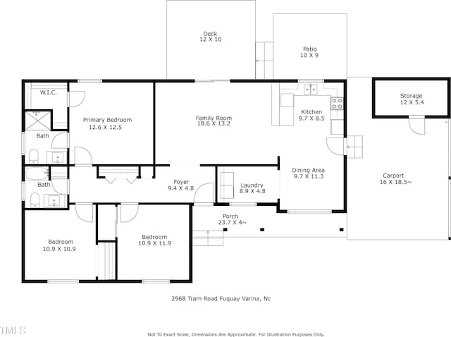 2968 Tram Rd, Fuquay Varina, NC 27526 - room layout