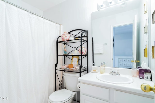 610 Walnut Woods Dr, Morrisville, NC 27560 - full bathroom with toilet, vanity, and curtained shower