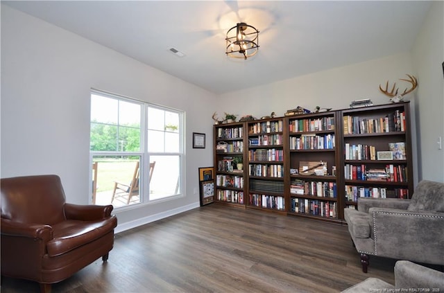 1865 John B Carter Rd, Fayetteville, NC 28312 - living area with dark wood finished floors and baseboards