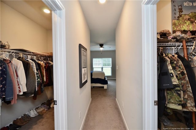 1865 John B Carter Rd, Fayetteville, NC 28312 - hall featuring carpet flooring and baseboards