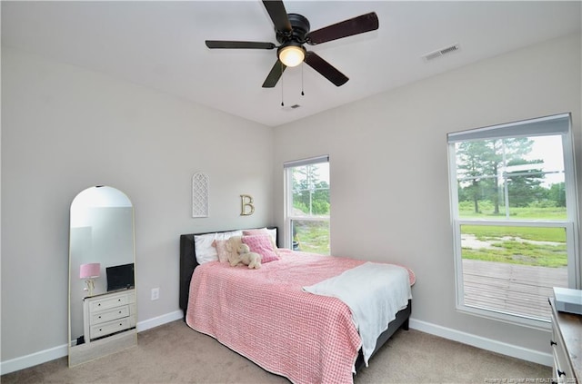 1865 John B Carter Rd, Fayetteville, NC 28312 - bedroom with carpet, baseboards, and ceiling fan