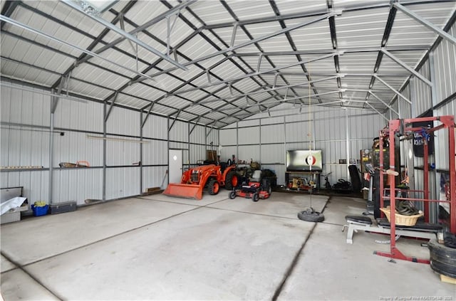 1865 John B Carter Rd, Fayetteville, NC 28312 - garage featuring metal wall