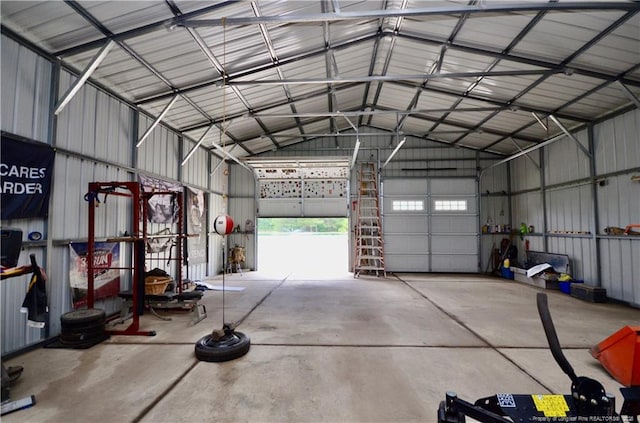 1865 John B Carter Rd, Fayetteville, NC 28312 - garage featuring metal wall