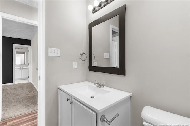 1419 Acacia Dr, Fayetteville, NC 28314 - half bath featuring vanity and toilet
