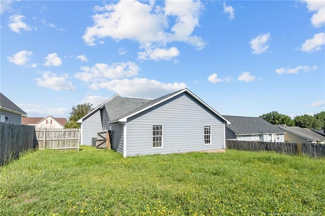 1419 Acacia Dr, Fayetteville, NC 28314 - rear view of house with a fenced backyard
