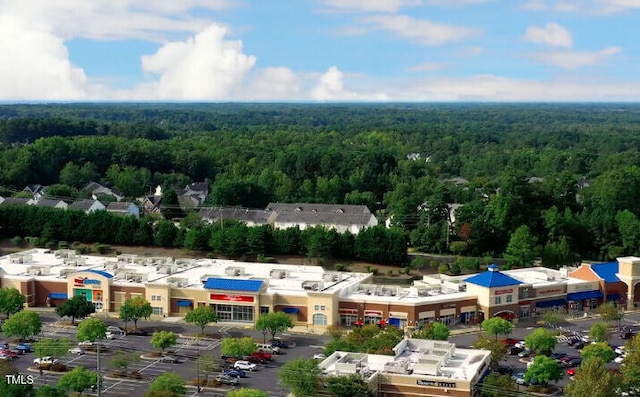 804 Town Side Dr, Apex, NC 27502 - bird's eye view of a heavily wooded area