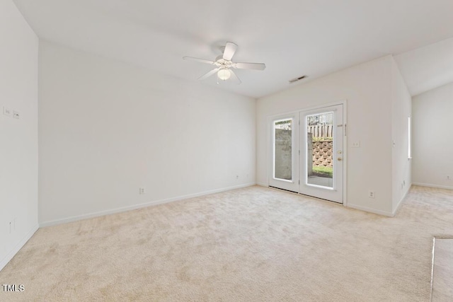285 Plaza Dr Unit C, Chapel Hill, NC 27517 - unfurnished room with ceiling fan, carpet flooring, and baseboards