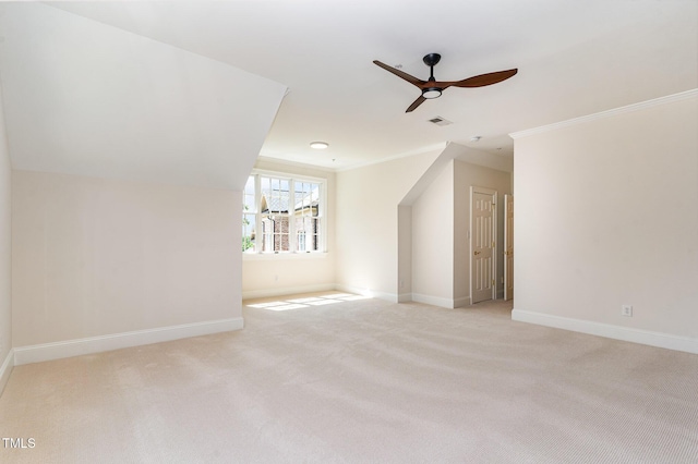 218 W Barbee Chapel Rd, Chapel Hill, NC 27517 - additional living space with ceiling fan, light carpet, and baseboards