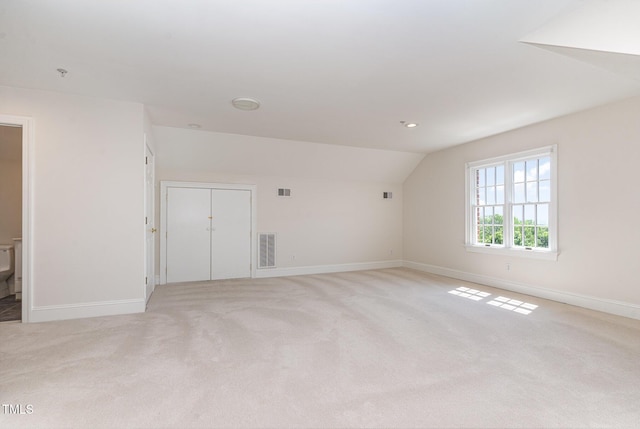 218 W Barbee Chapel Rd, Chapel Hill, NC 27517 - unfurnished room featuring lofted ceiling, baseboards, light carpet, a pendent fire sprinkler, and recessed lighting