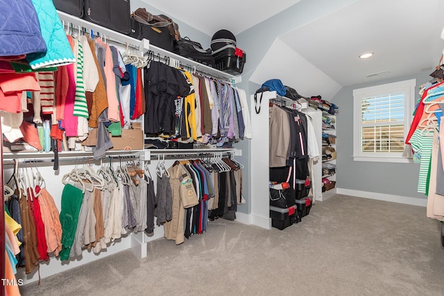 105 Everam Ct, Chapel Hill, NC 27516 - walk in closet with carpet floors and vaulted ceiling