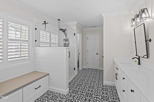 107 Trackimire Ln, Apex, NC 27539 - mudroom featuring a sink, crown molding, and baseboards