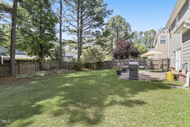 107 Trackimire Ln, Apex, NC 27539 - view of yard with a patio area