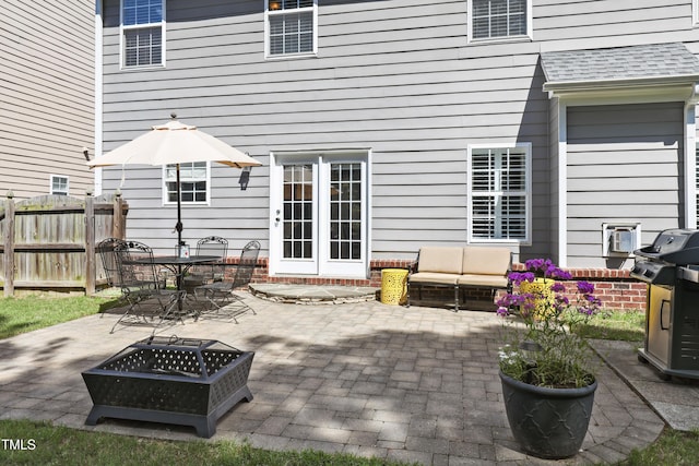 107 Trackimire Ln, Apex, NC 27539 - view of patio / terrace with outdoor dining space and a grill