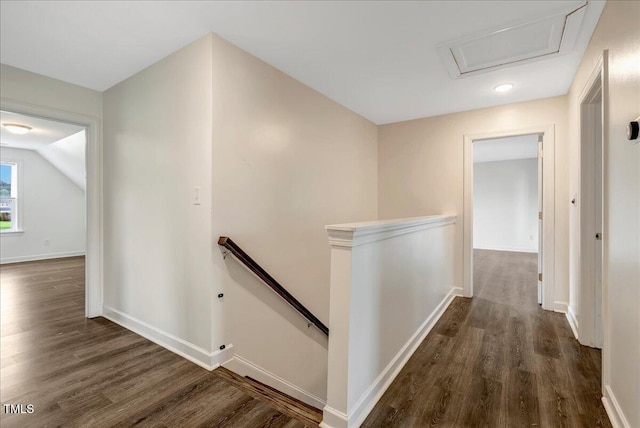 131 Hawick Ct, Zebulon, NC 27597 - hallway with an upstairs landing and wood finished floors