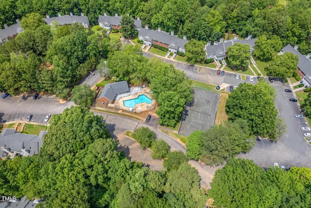 106 Choptank Ct Unit B-2, Cary, NC 27513 - aerial overview of property's location featuring a pool