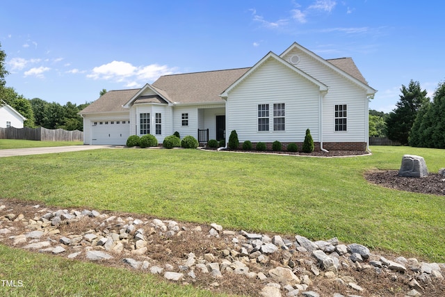 3705 Highland Creek Dr, Apex, NC 27539 - ranch-style house featuring a garage, concrete driveway, and a shingled roof