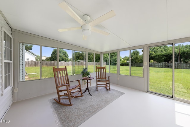 3705 Highland Creek Dr, Apex, NC 27539 - sunroom with a ceiling fan