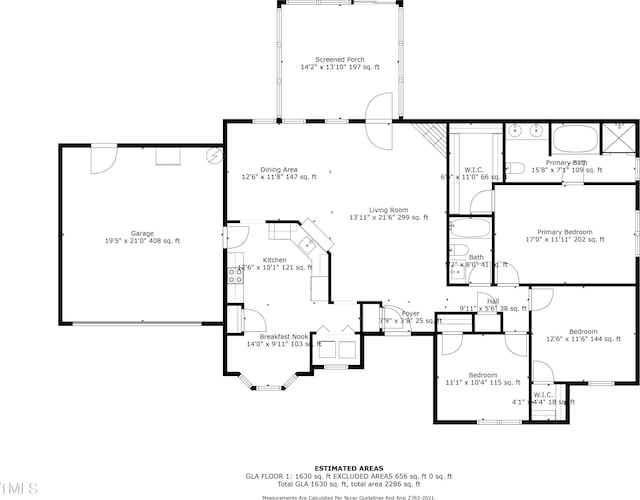 3705 Highland Creek Dr, Apex, NC 27539 - floor plan / room layout