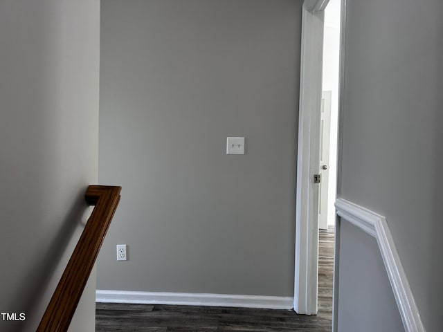 1527 Haywards Heath Ln, Apex, NC 27502 - stairway featuring wood finished floors and baseboards