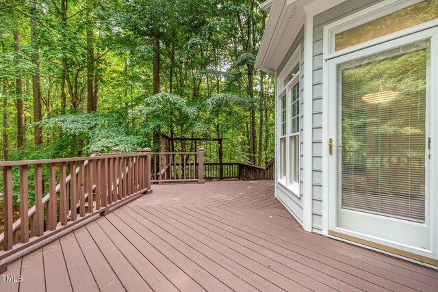 7604 Copper Creek Ct, Wake Forest, NC 27587 - view of deck