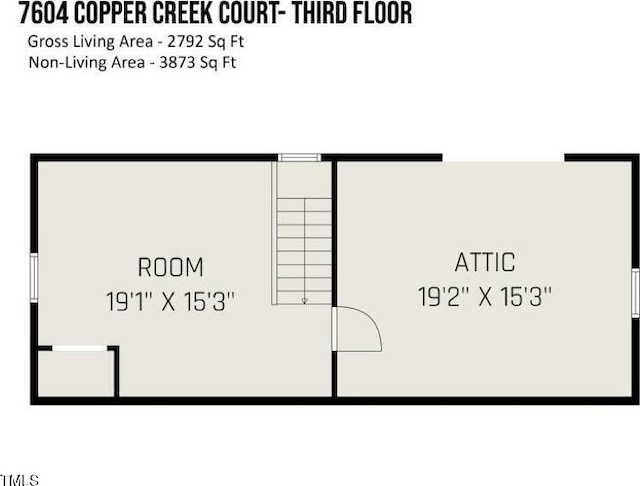 7604 Copper Creek Ct, Wake Forest, NC 27587 - property floor plan