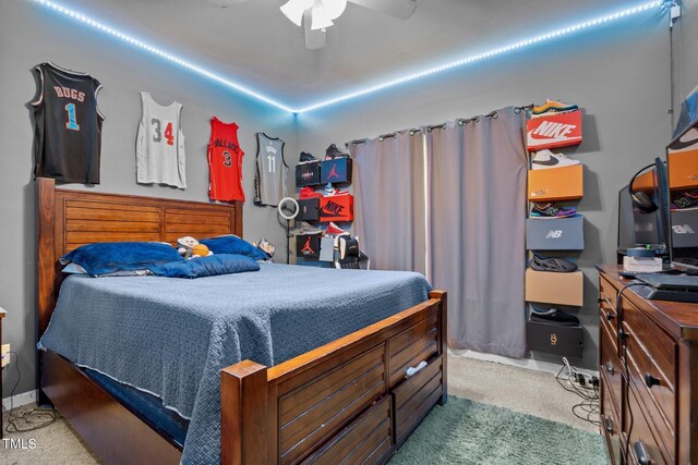 106 Oak Rd, Butner, NC 27509 - bedroom featuring carpet flooring and a ceiling fan