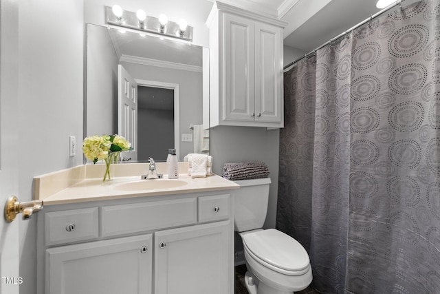 1731 Malone Rd Unit A, Burlington, NC 27215 - full bath featuring ornamental molding, vanity, and toilet