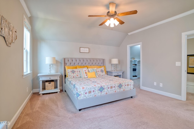 1161 Golden Star Way, Wake Forest, NC 27587 - bedroom with carpet floors, baseboards, ornamental molding, a ceiling fan, and a walk in closet