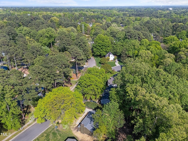 216 Burkwood Ln, Raleigh, NC 27609 - aerial view of property and surrounding area with a forest