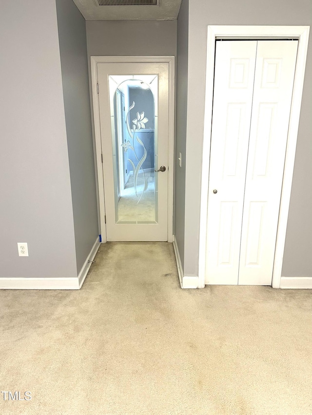 75 Mountainside Ln, Sanford, NC 27332 - doorway to outside with light carpet and baseboards
