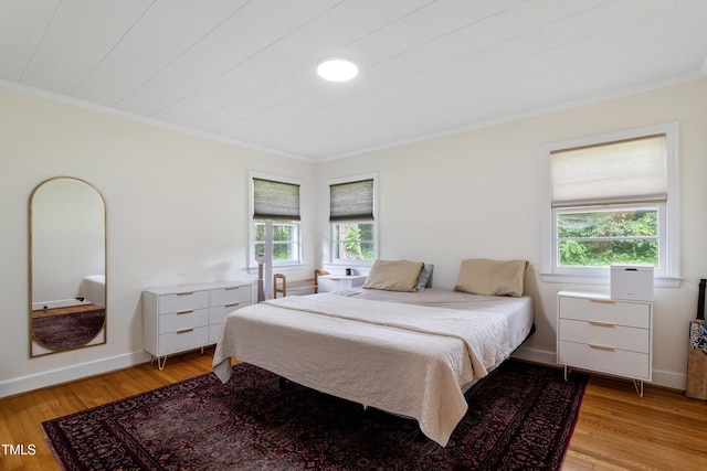 7 Woodward Way, Chapel Hill, NC 27516 - bedroom with crown molding, light wood-type flooring, and baseboards