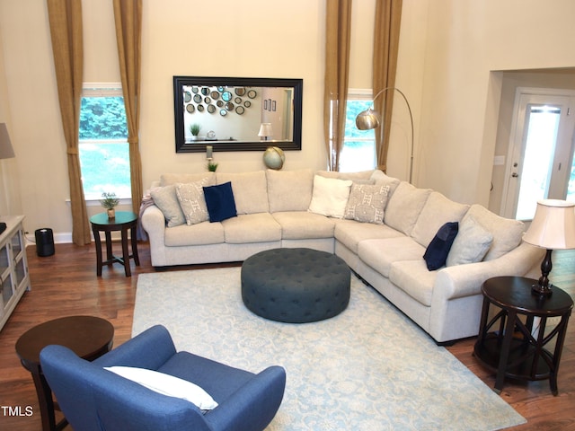 3650 Pleasants Ridge Dr, Wake Forest, NC 27587 - living area with wood finished floors and baseboards