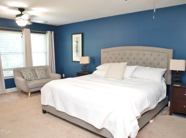 3650 Pleasants Ridge Dr, Wake Forest, NC 27587 - carpeted bedroom with a ceiling fan and baseboards