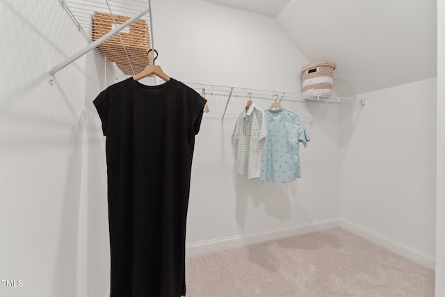 142 N White St # 100, Wake Forest, NC 27587 - walk in closet with vaulted ceiling and carpet