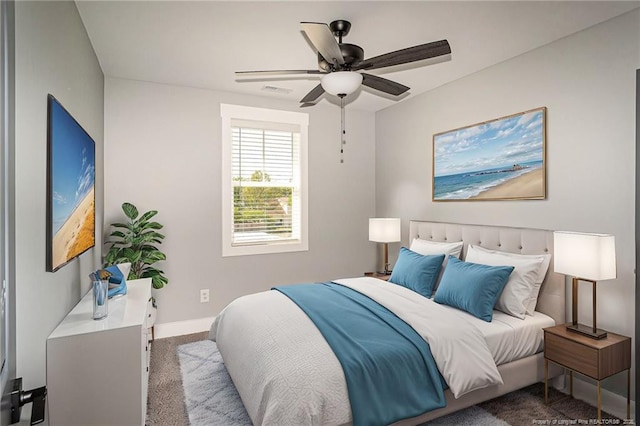 3029 Candlelight Dr, Fayetteville, NC 28311 - bedroom with carpet, baseboards, and ceiling fan