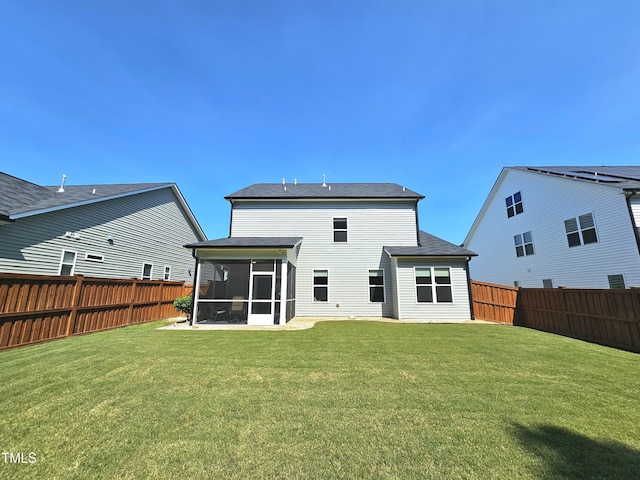 1412 Queen Trigger Dr, Fuquay Varina, NC 27526 - back of property with a sunroom